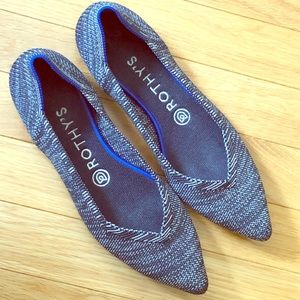 Rothy’s Point 7.5 Granite (Black & White Heather)